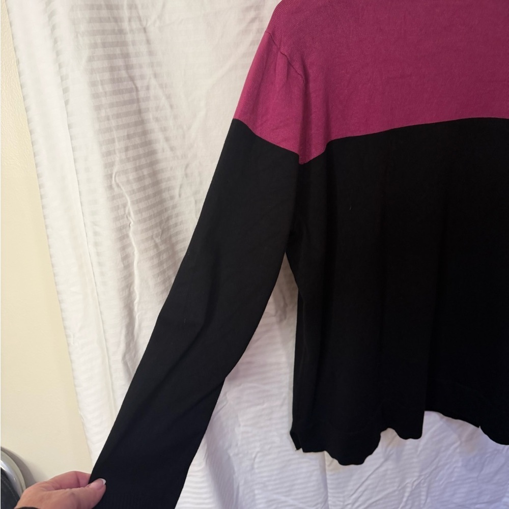 Calvin Klein XL Pink and Black Women's Sweater Excellent Condition - Picture 8 of 8